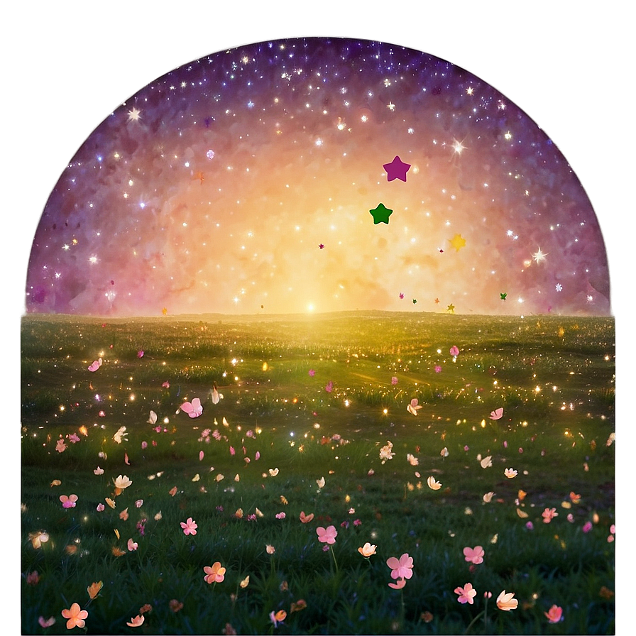 Dreamy Stardust Field Png Vce67 PNG