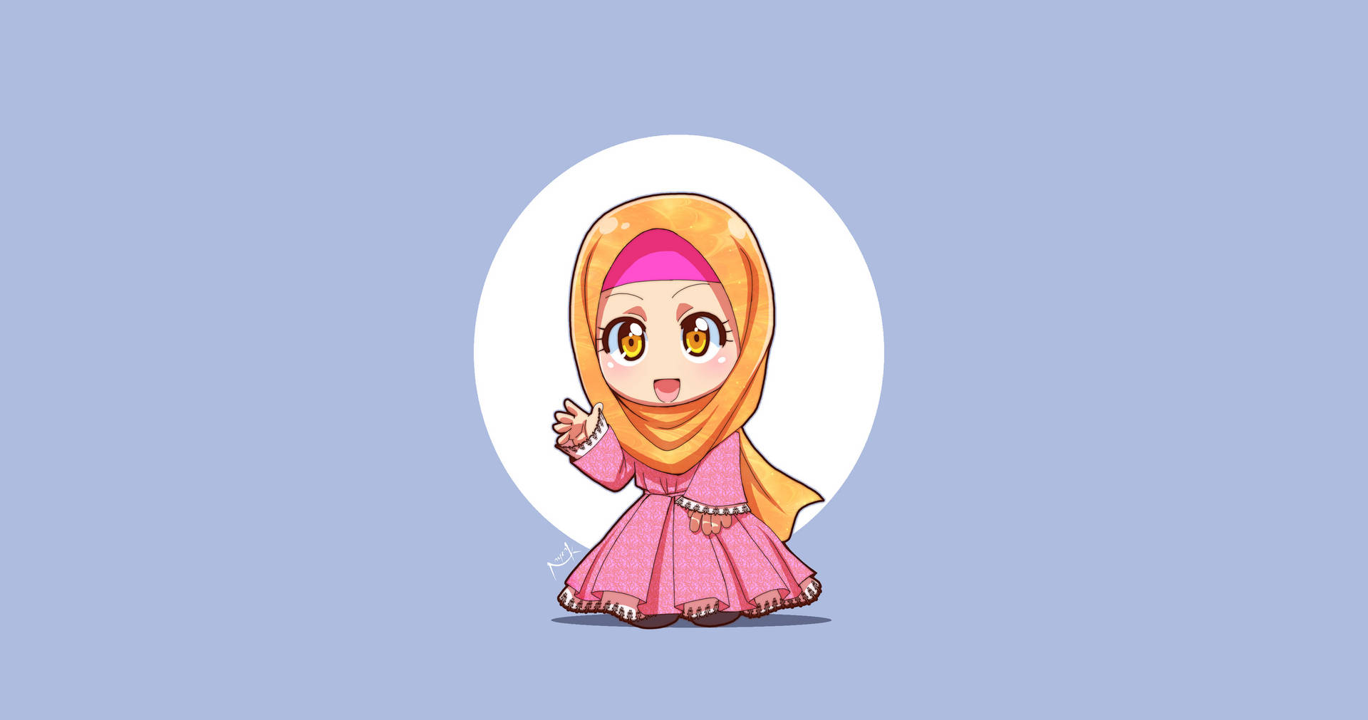 Dressed-up Anime Hijab Girl
