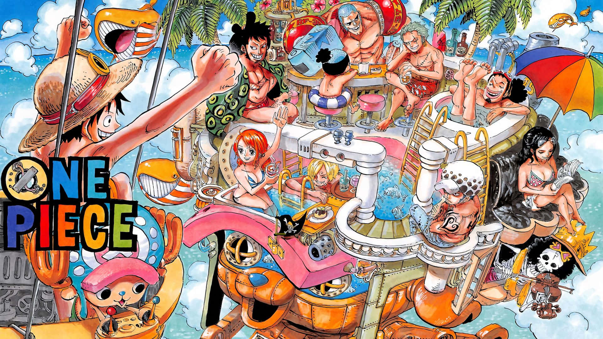 Welcome to the colorful and vibrant world of Dressrosa Wallpaper