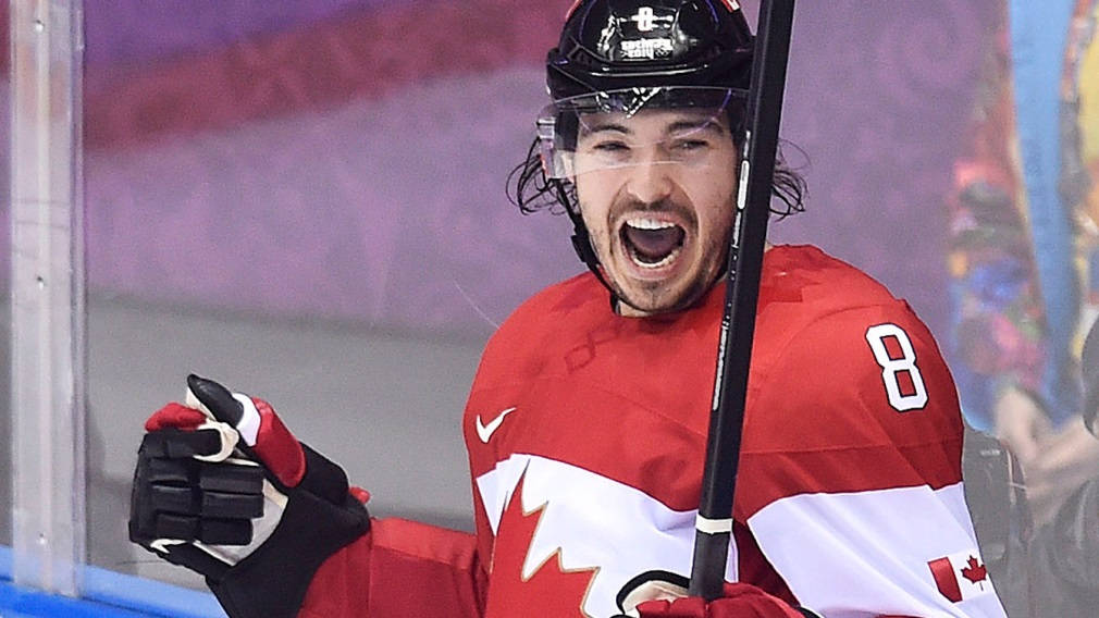 Drew Doughty Shouting With Excitement Expression During Game Wallpaper