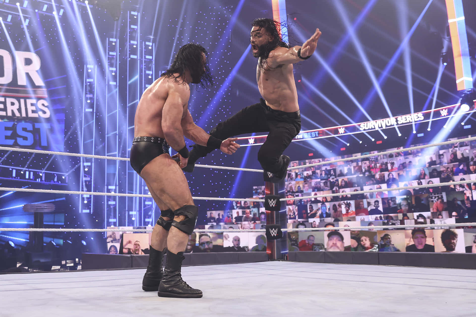 Drew Mcintyre Roman Reigns WWE Clash Wallpaper