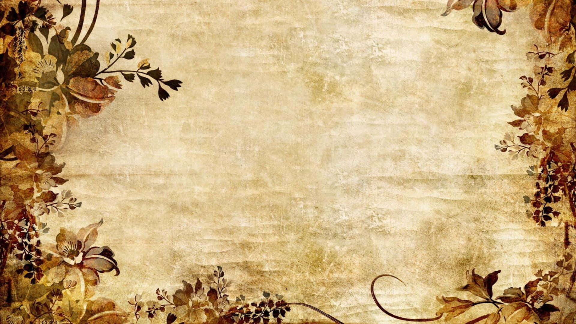 A Beautiful Arrangement of Dried Flowers on Wooden Surface Wallpaper