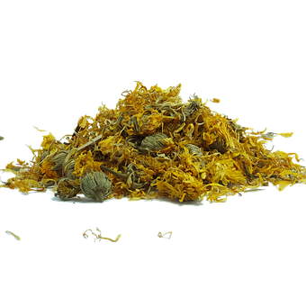 Dried Marigold Flowers Heap PNG
