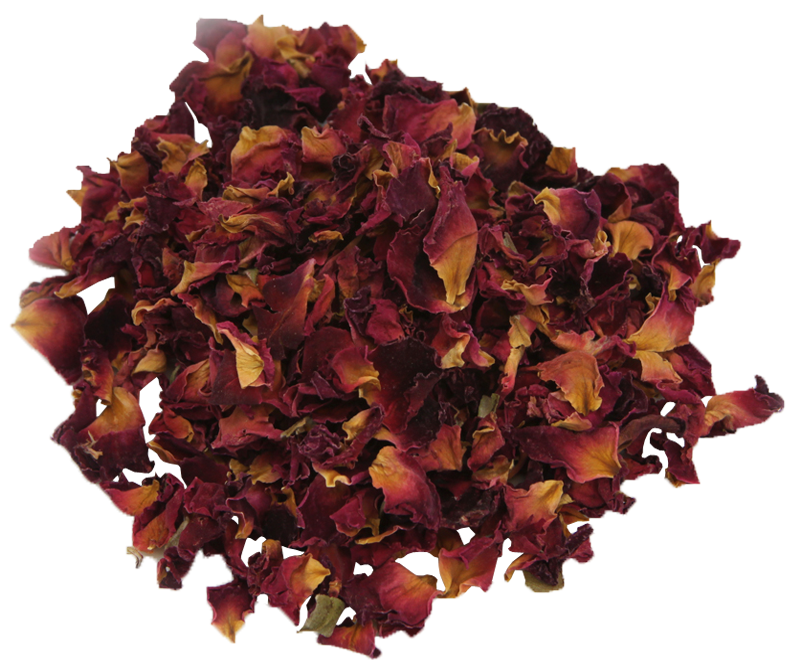 Dried Rose Petals Top View PNG