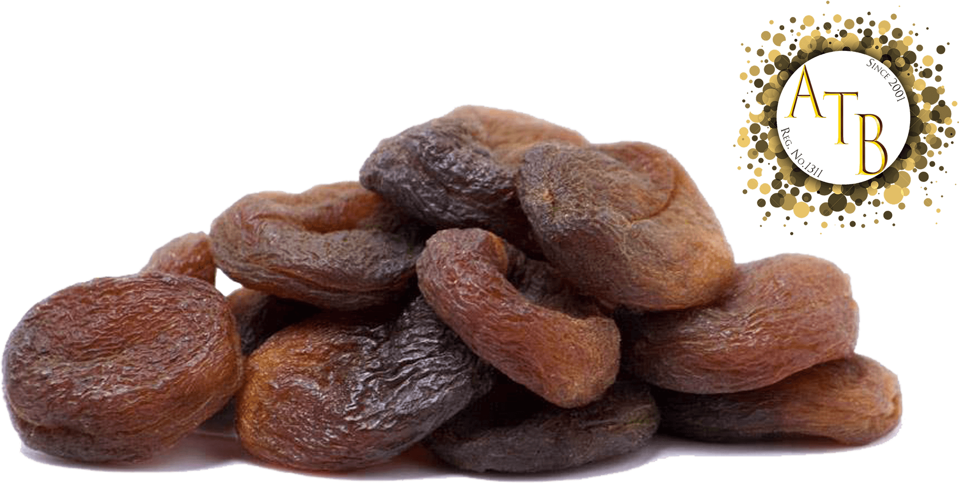 Dried_ Apricots_ Pile_with_ Logo PNG