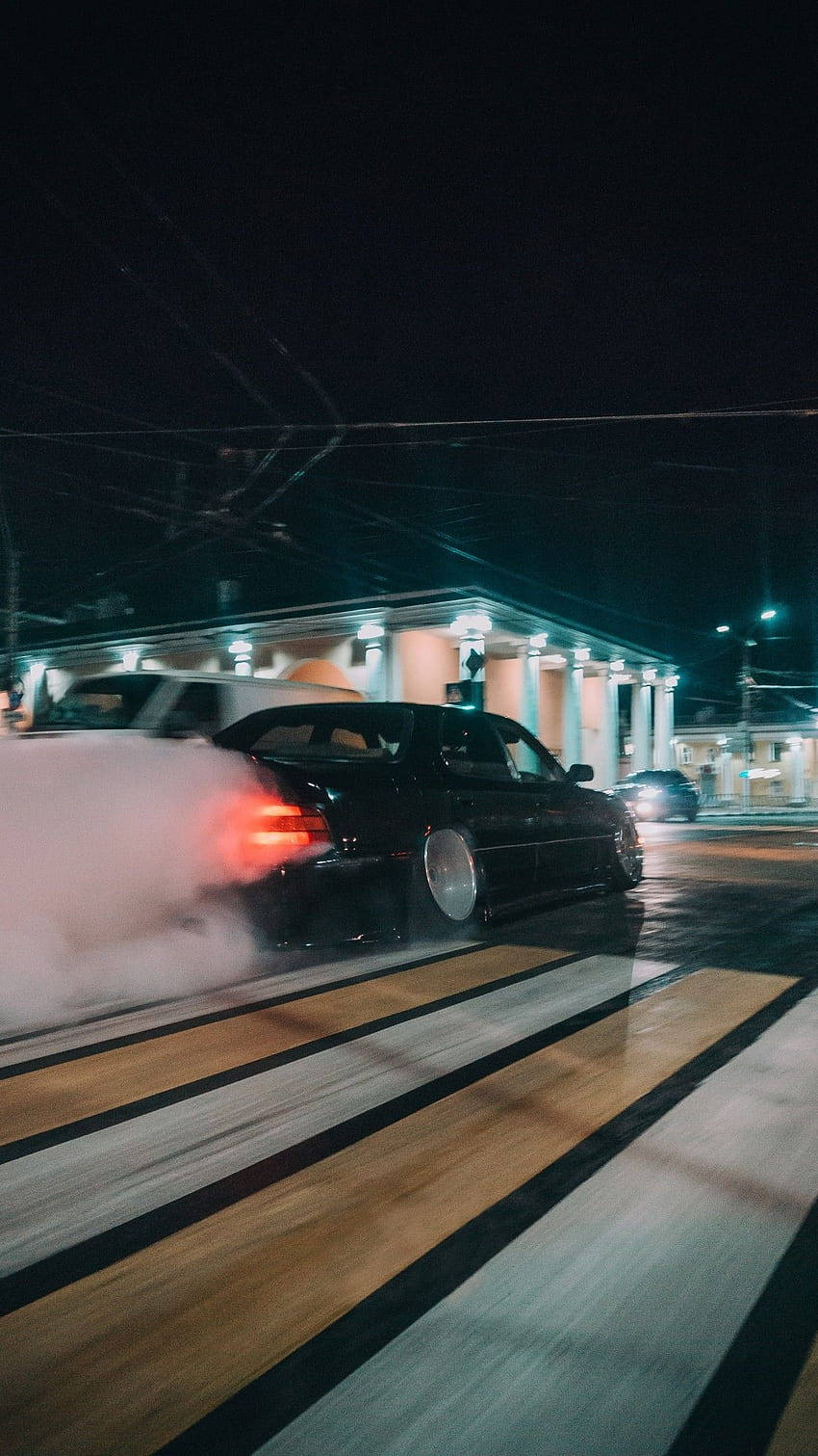 JDM Drift Car at Night