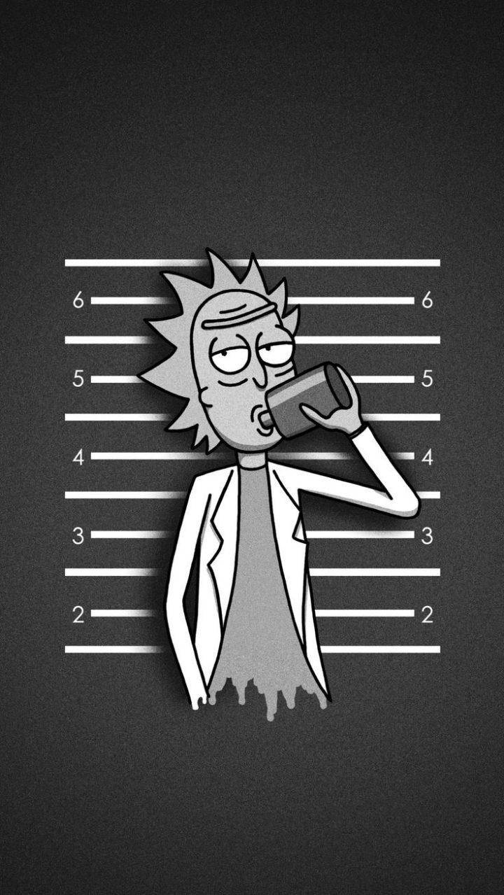 Drinking Rick And Morty Iphone Wallpaper