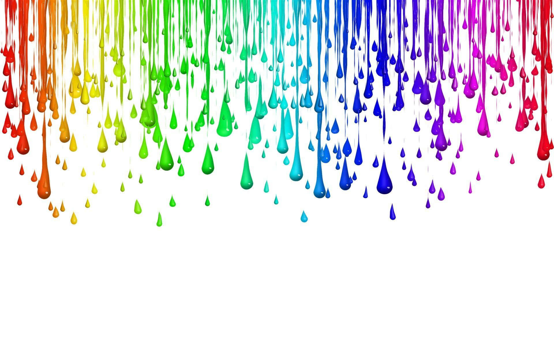 Vibrant Colored Drip Background in High Resolution
