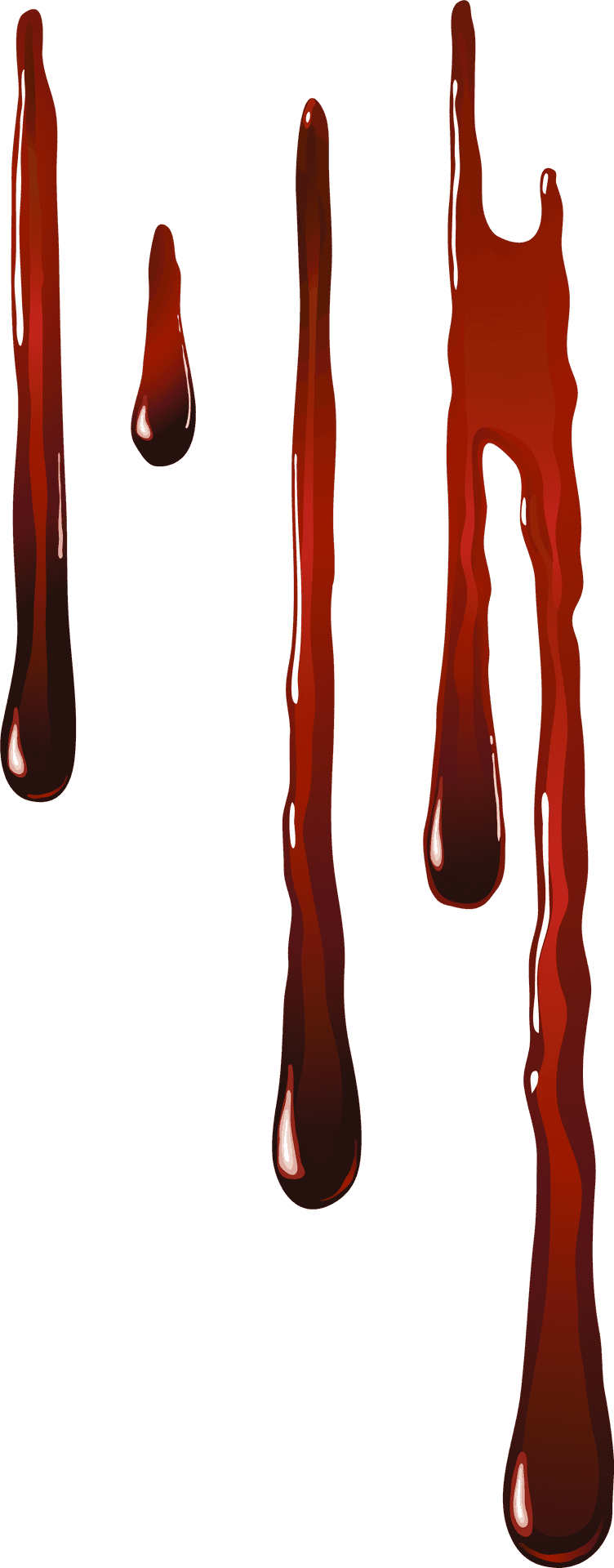 Dripping Blood Effect PNG