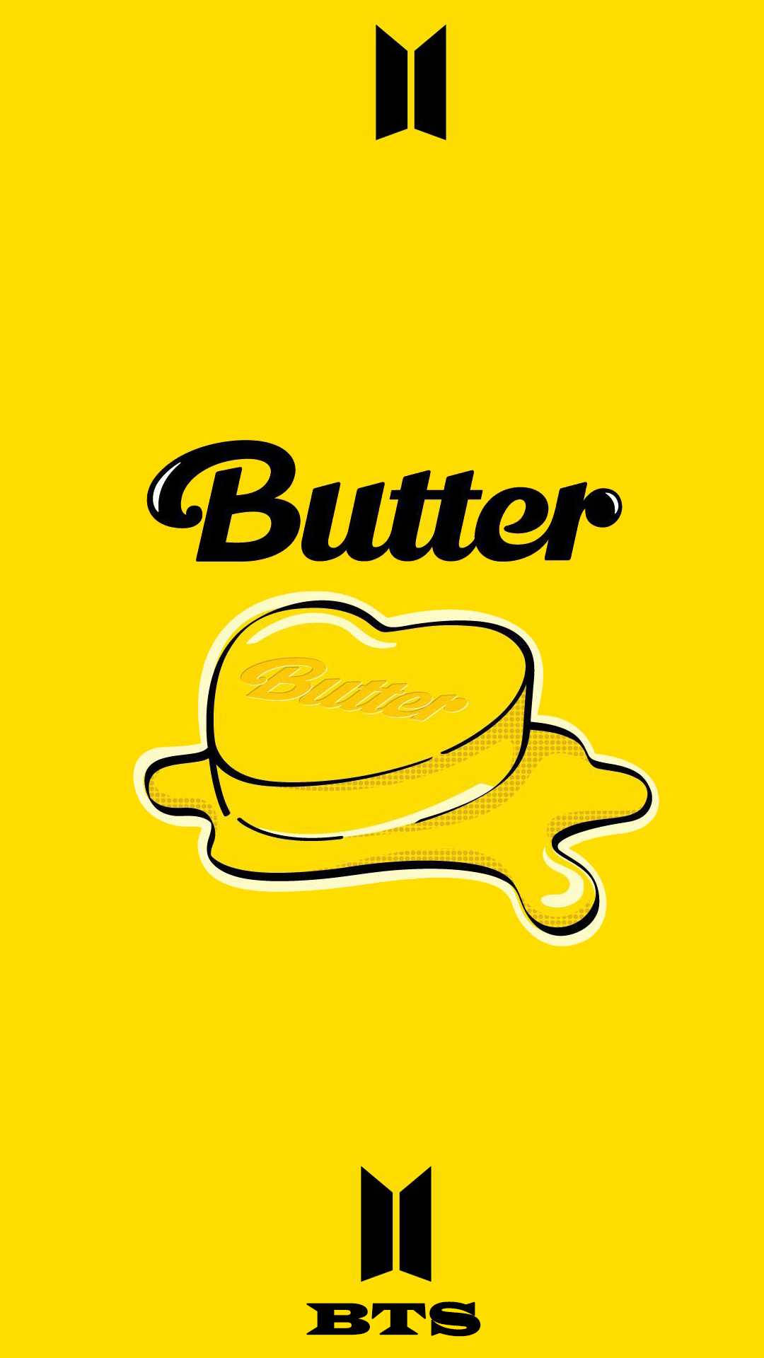 Dripping Bts Butter Logo Wallpaper