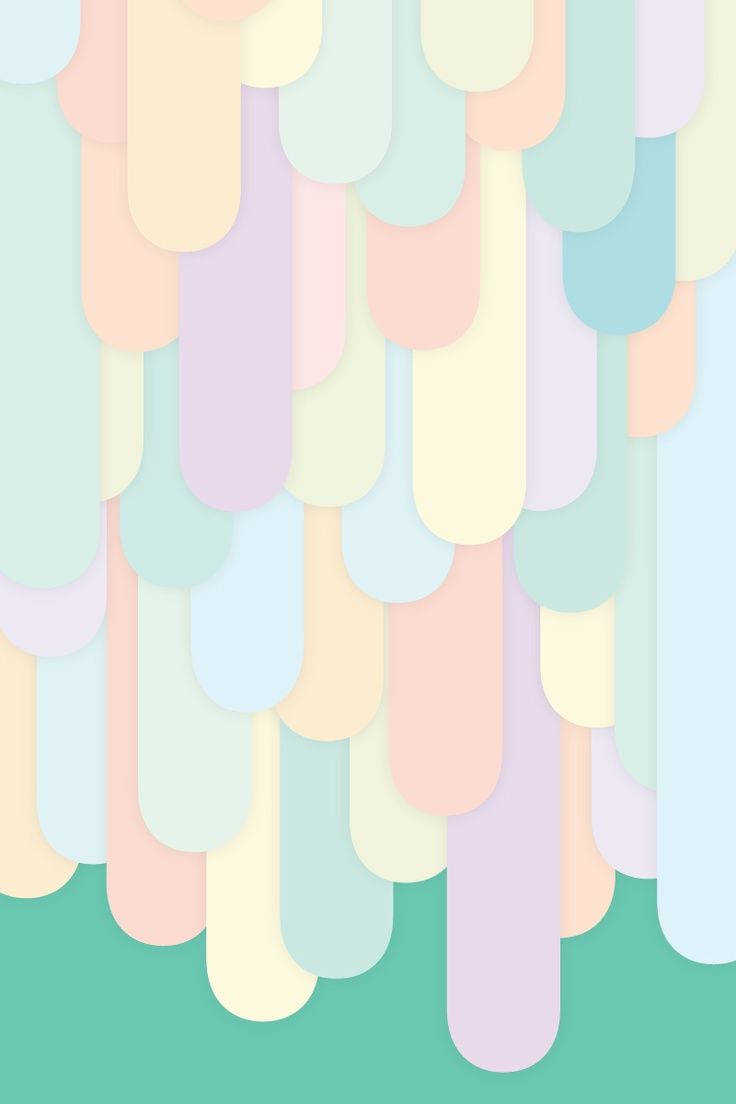 Dripping Cute Pastel Colors Wallpaper