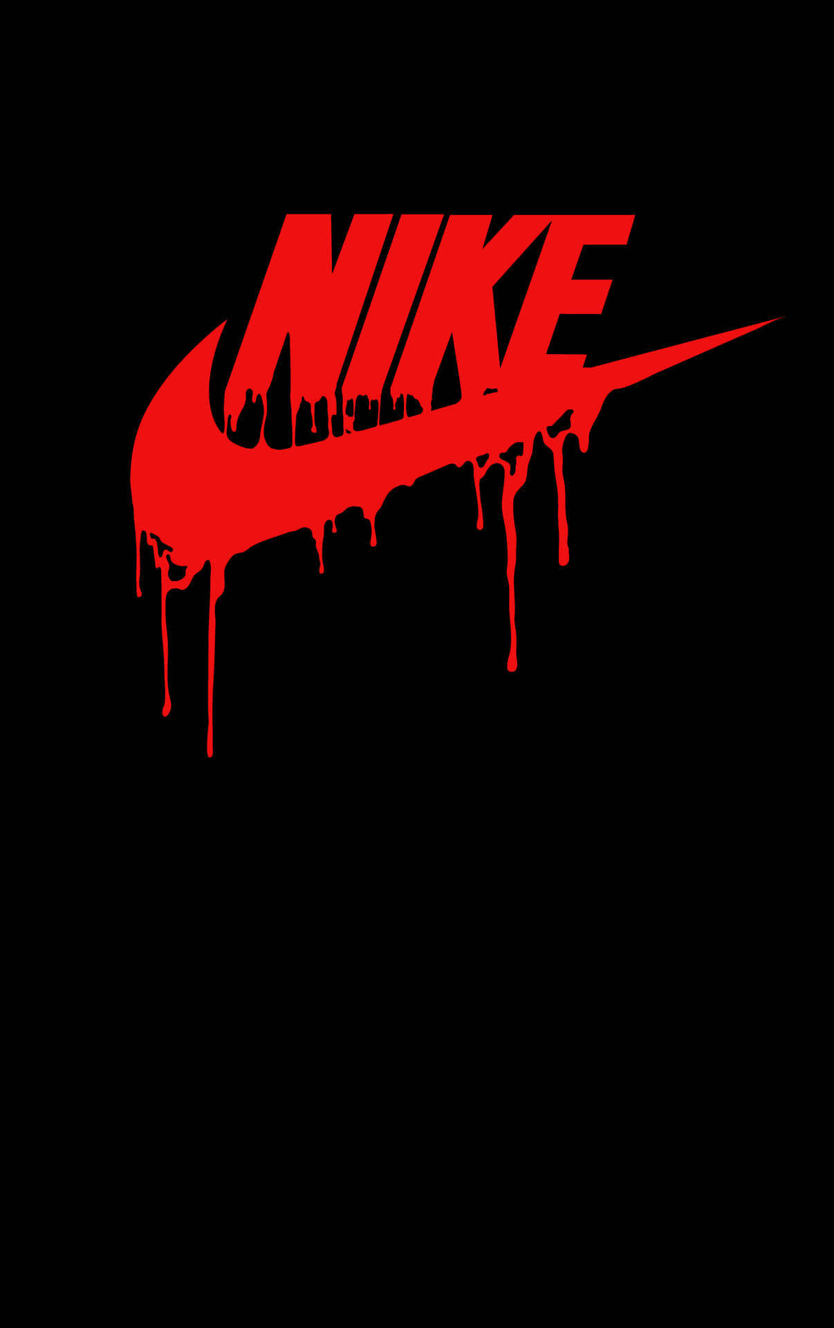 Dripping Nike Logo Aesthetic Wallpaper