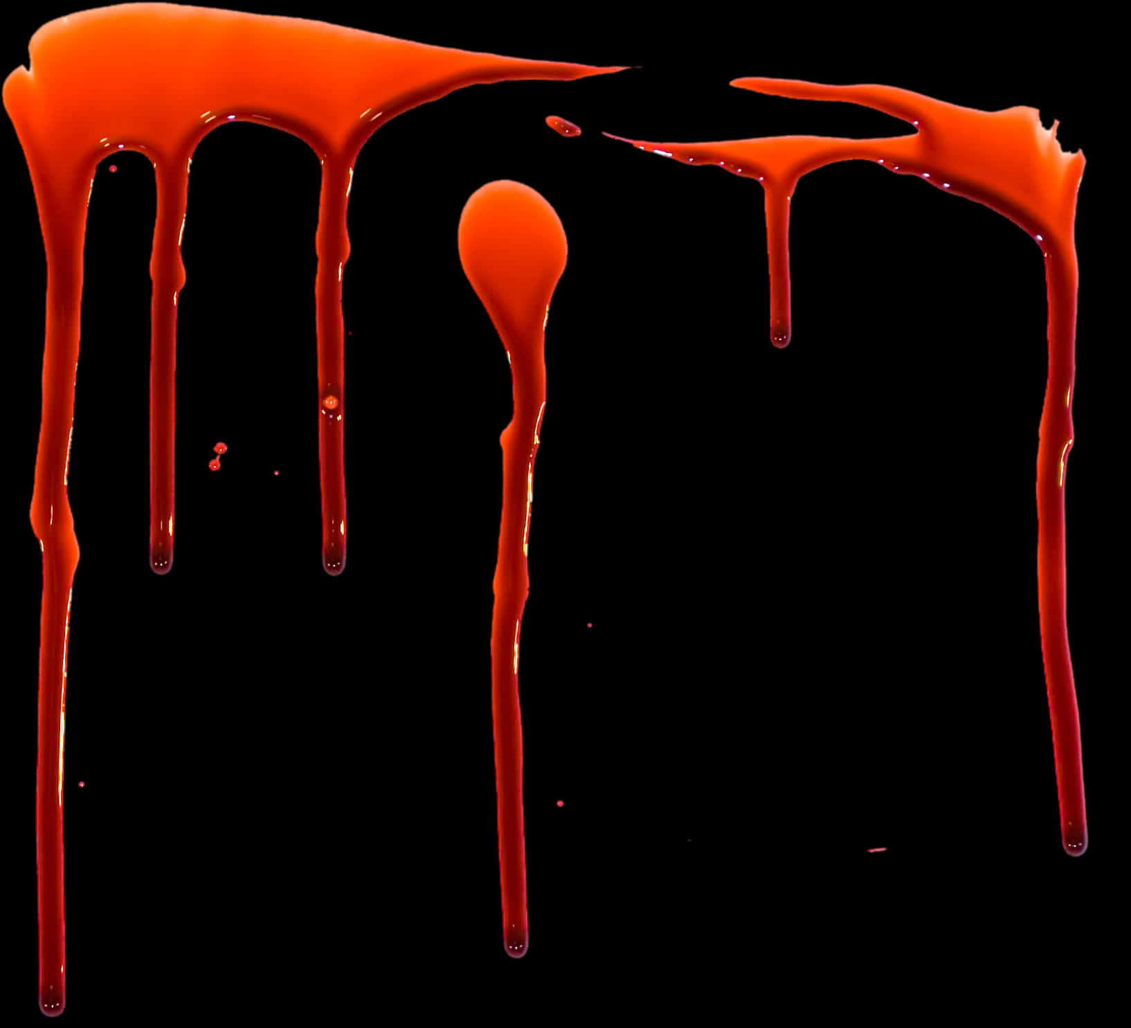 Dripping Red Liquid Texture PNG