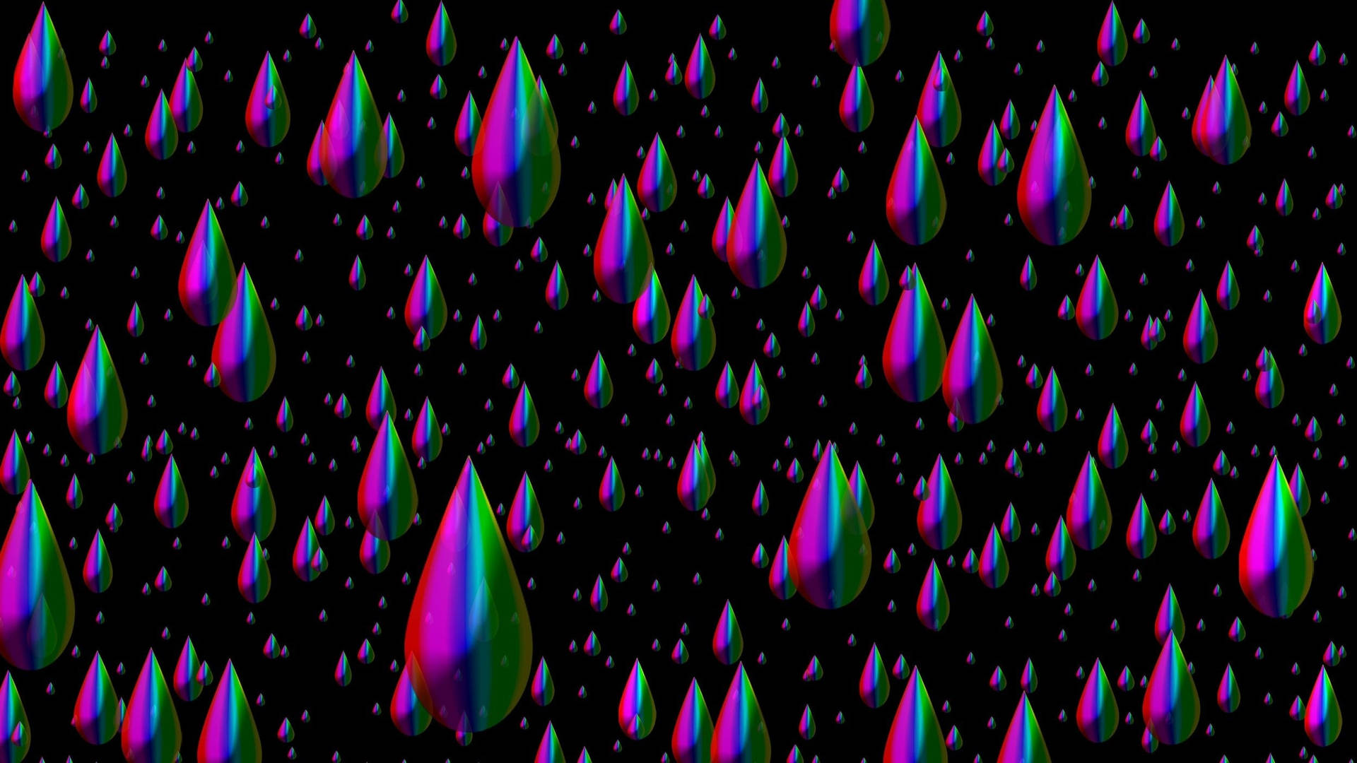 Drippy Colorful Drops Wallpaper