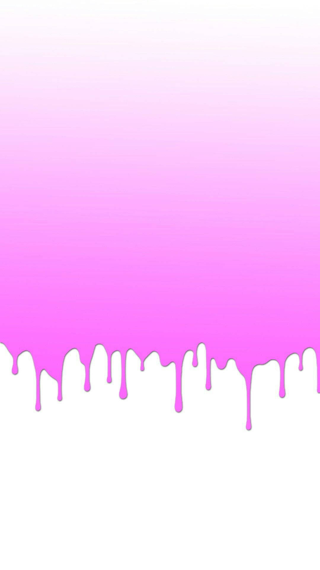 Drippy Gradient Pink Paint Wallpaper
