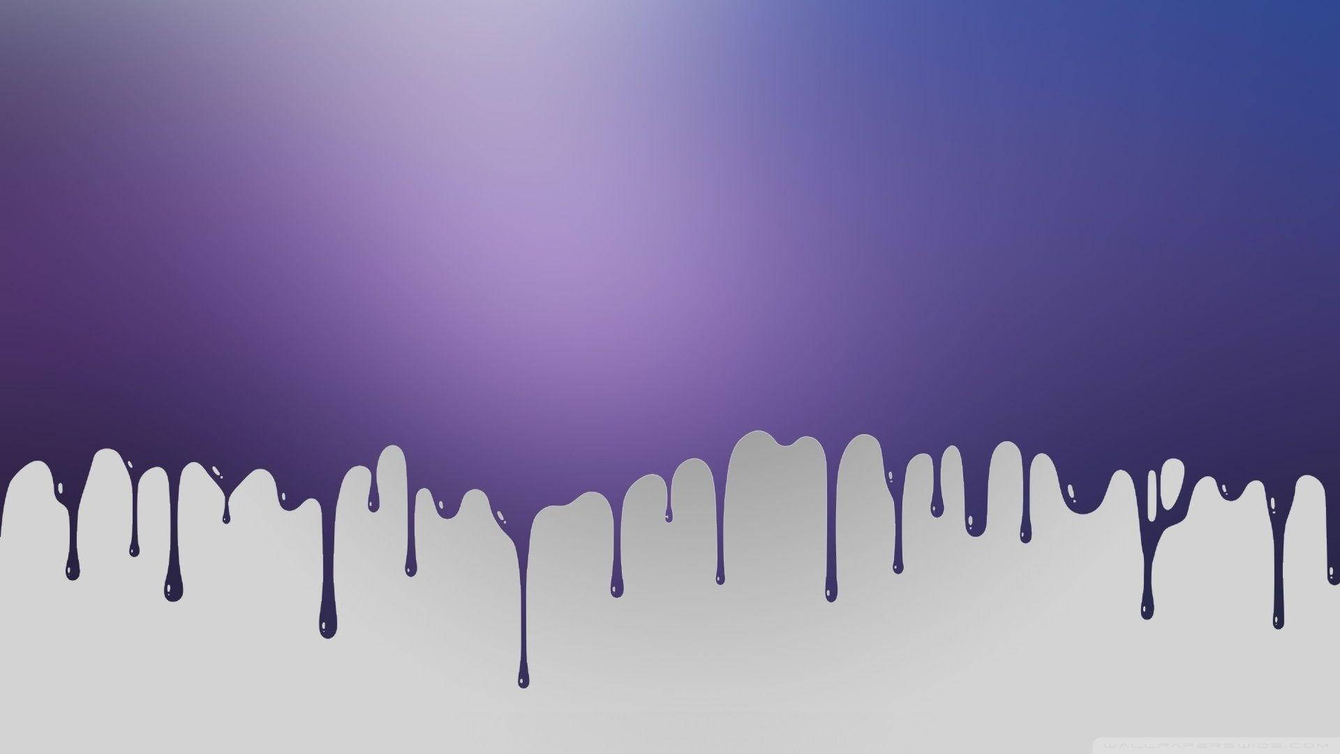 Drippy Matte Purple Paint Wallpaper