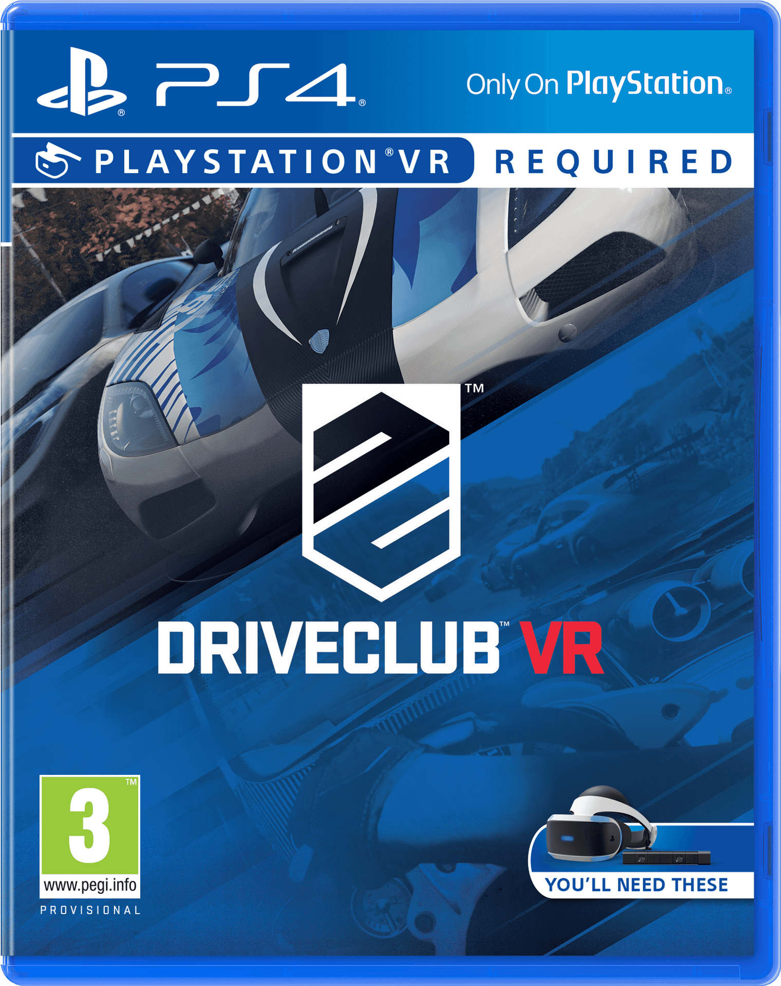 Drive Club V R P S4 Game Cover PNG