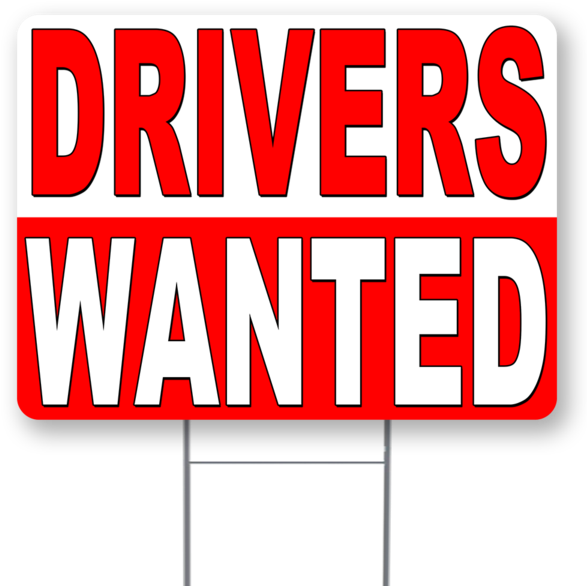Drivers Wanted Sign PNG