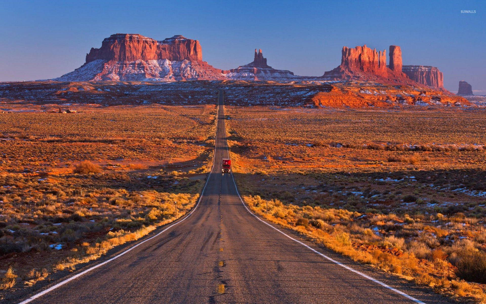 Driveway To Monument Valley Wallpaper