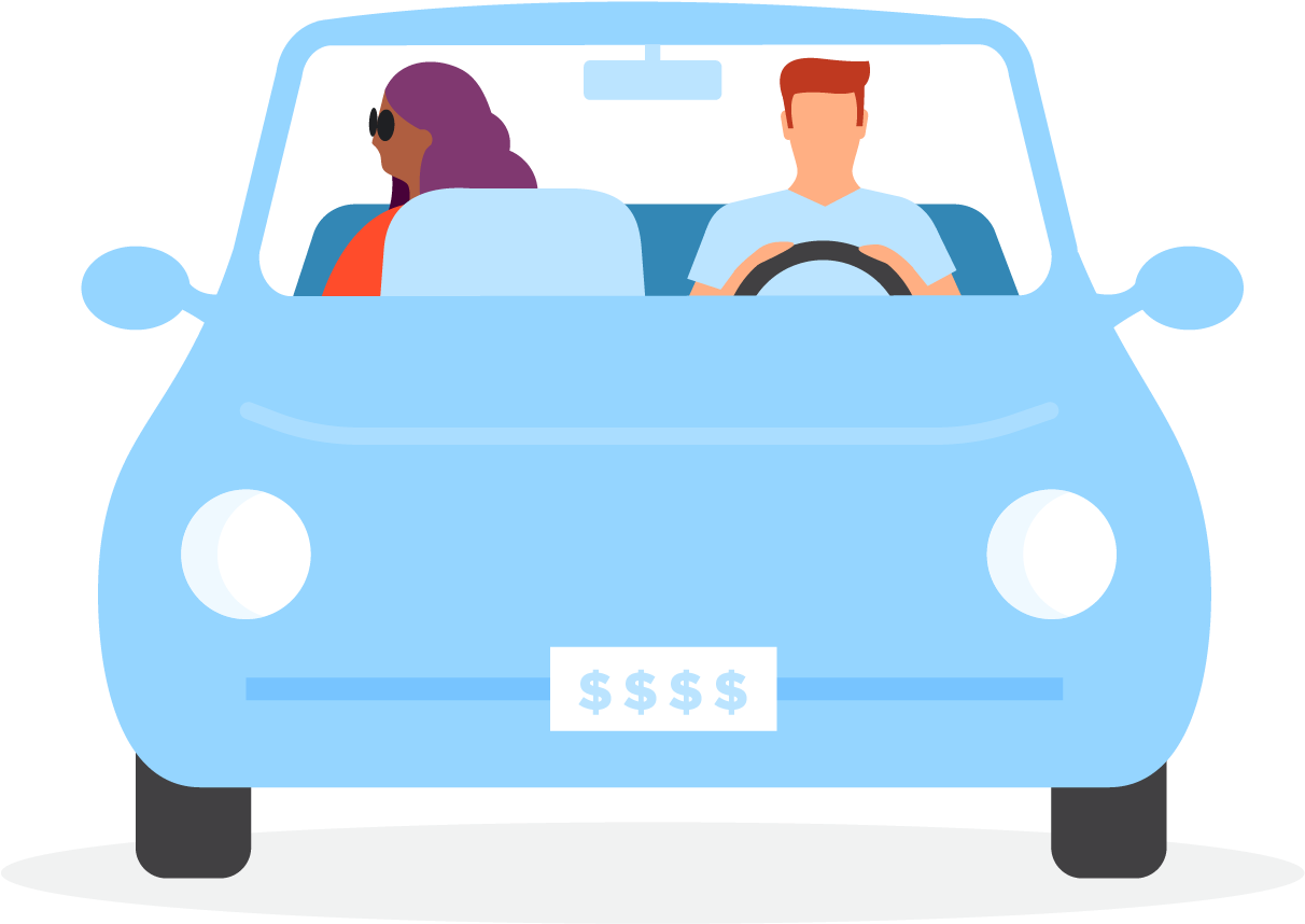 Driving Lesson Animated Car PNG