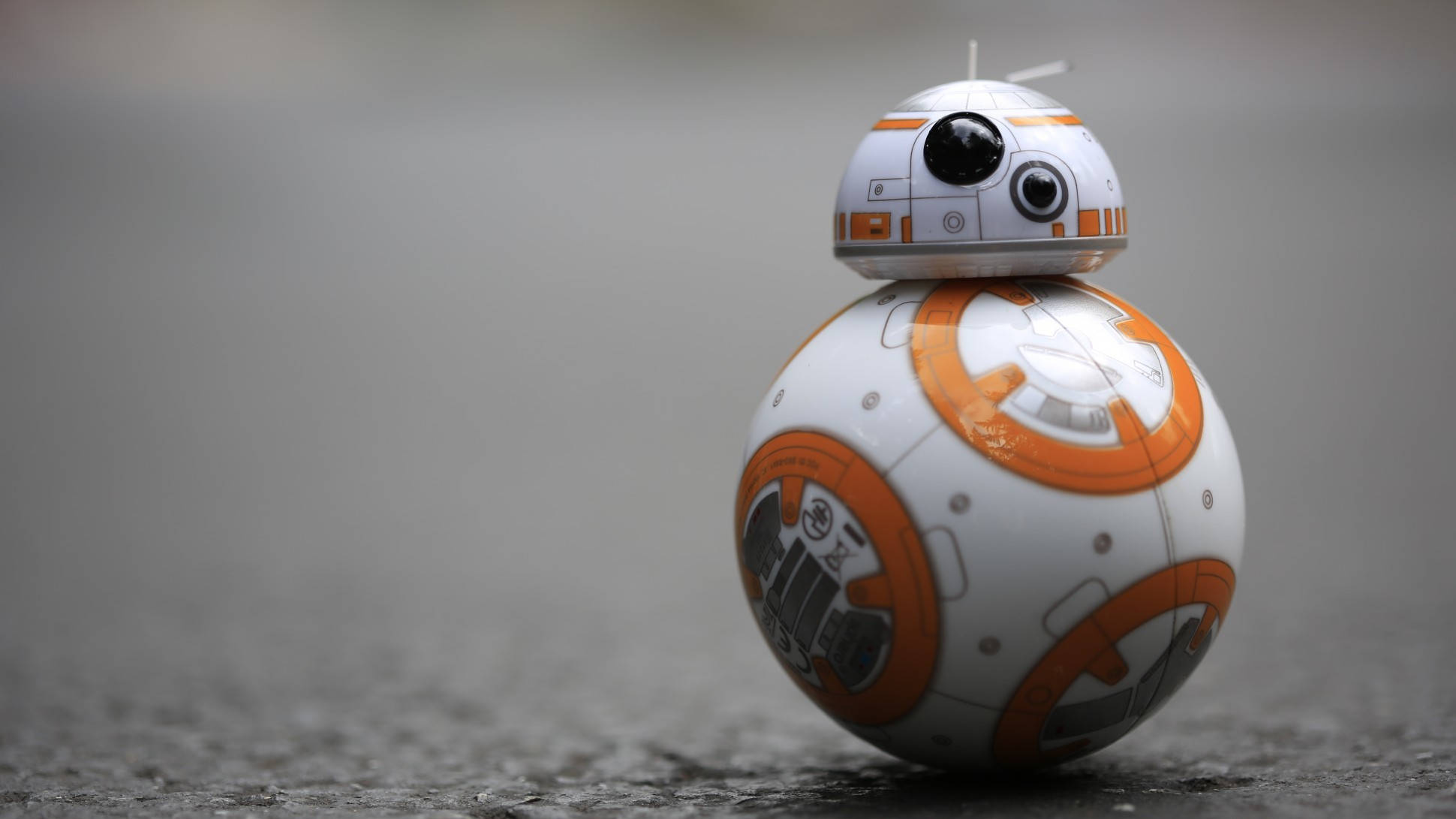 Droid Bb8 On Ground Background