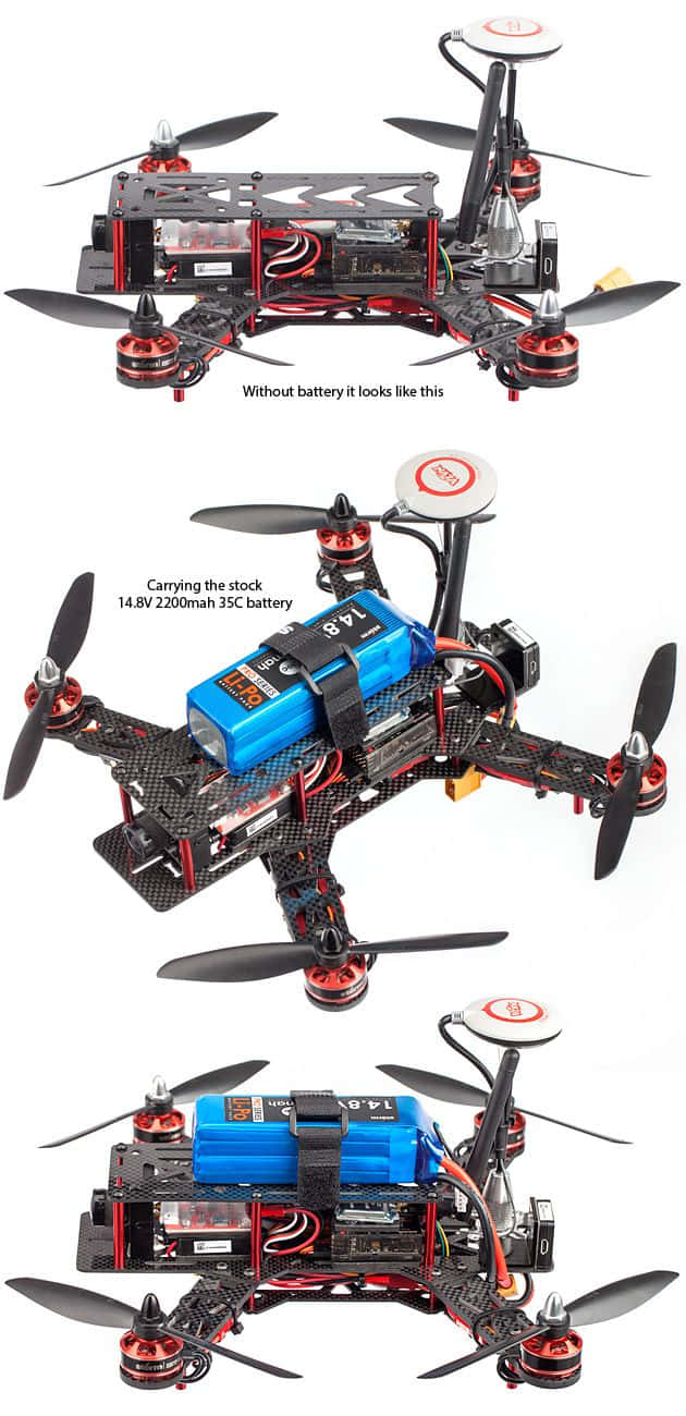 A Series Of Different Drones With Different Parts