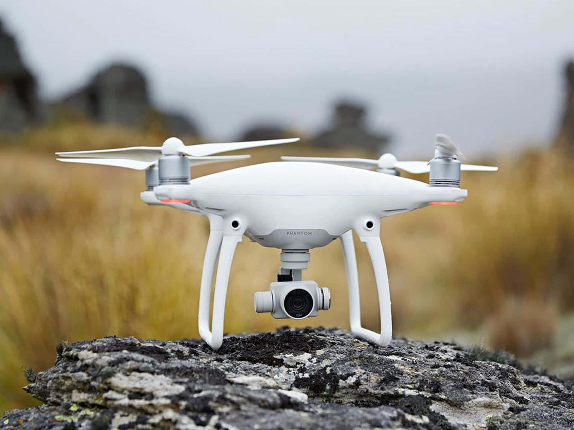 "Gazing up to the majestic sky: A view of a drone taking flight"