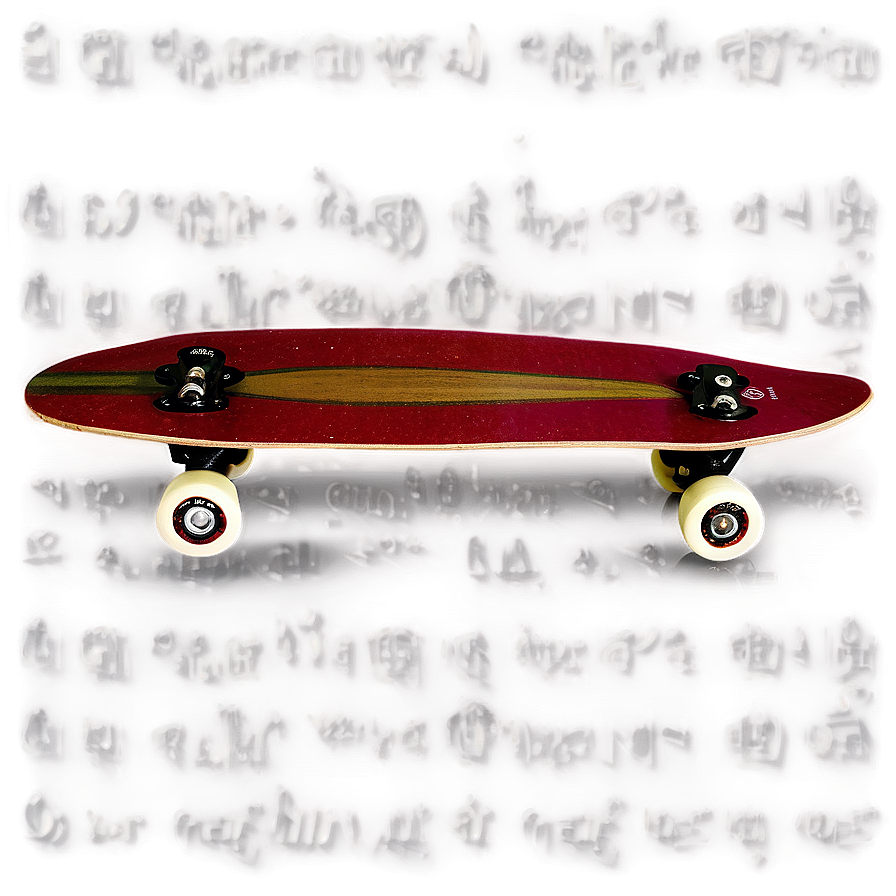 Drop Through Longboard Png 06272024 PNG