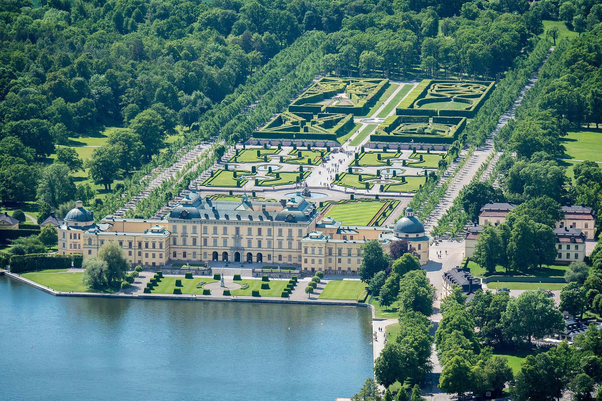 Palaciode Drottningholm. Fondo de pantalla