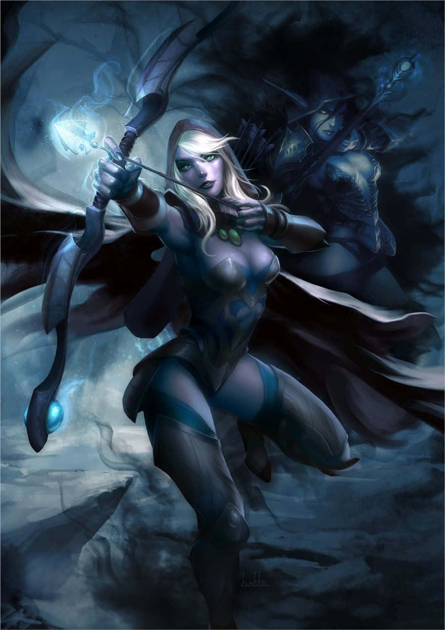 Drow Ranger: Dwelling in the Shadows Wallpaper