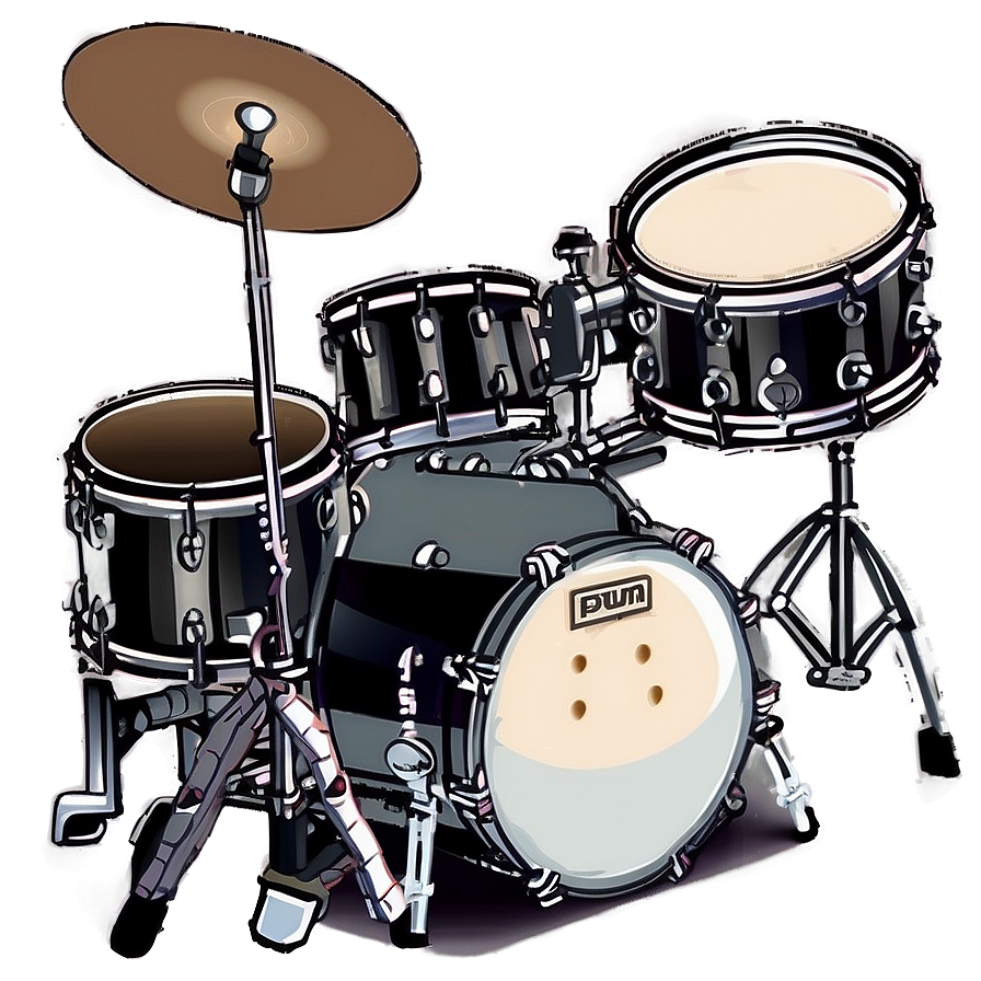 Download Drum Set Isometric Png Ubr | Wallpapers.com