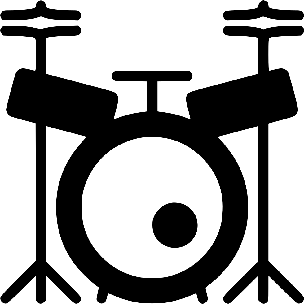 Drum Set Silhouette PNG