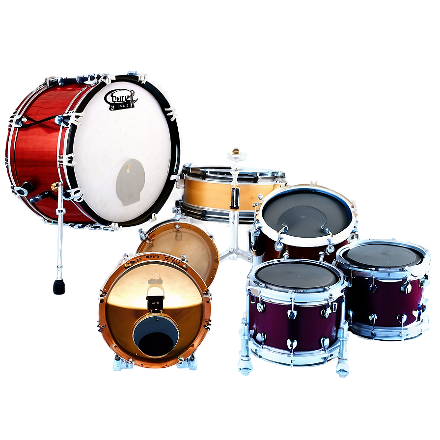 Drum Set Top View Png Cen PNG