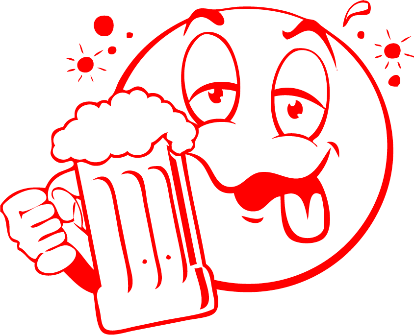 Drunk Emoji Holding Beer PNG