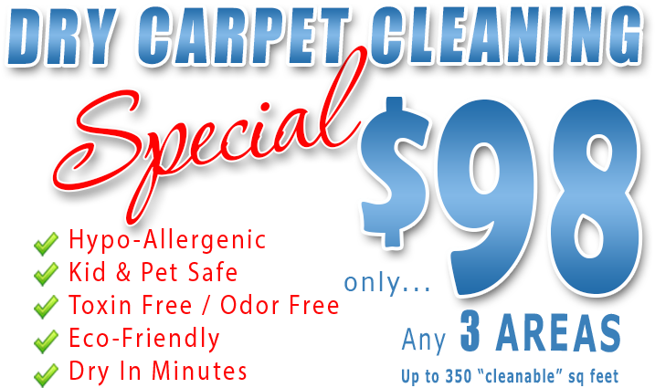 Dry Carpet Cleaning Special Advertisement PNG