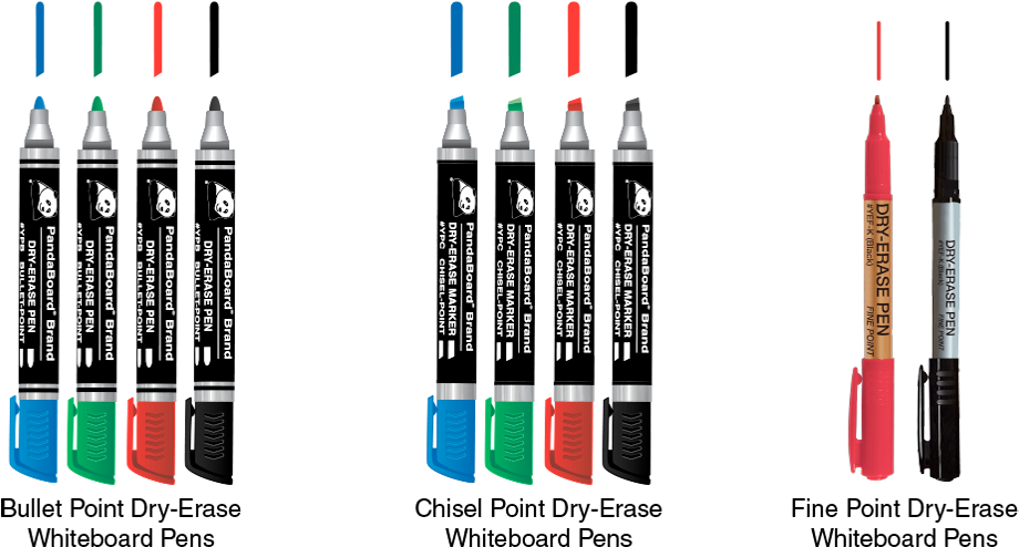 Dry Erase Whiteboard Markers Variety PNG