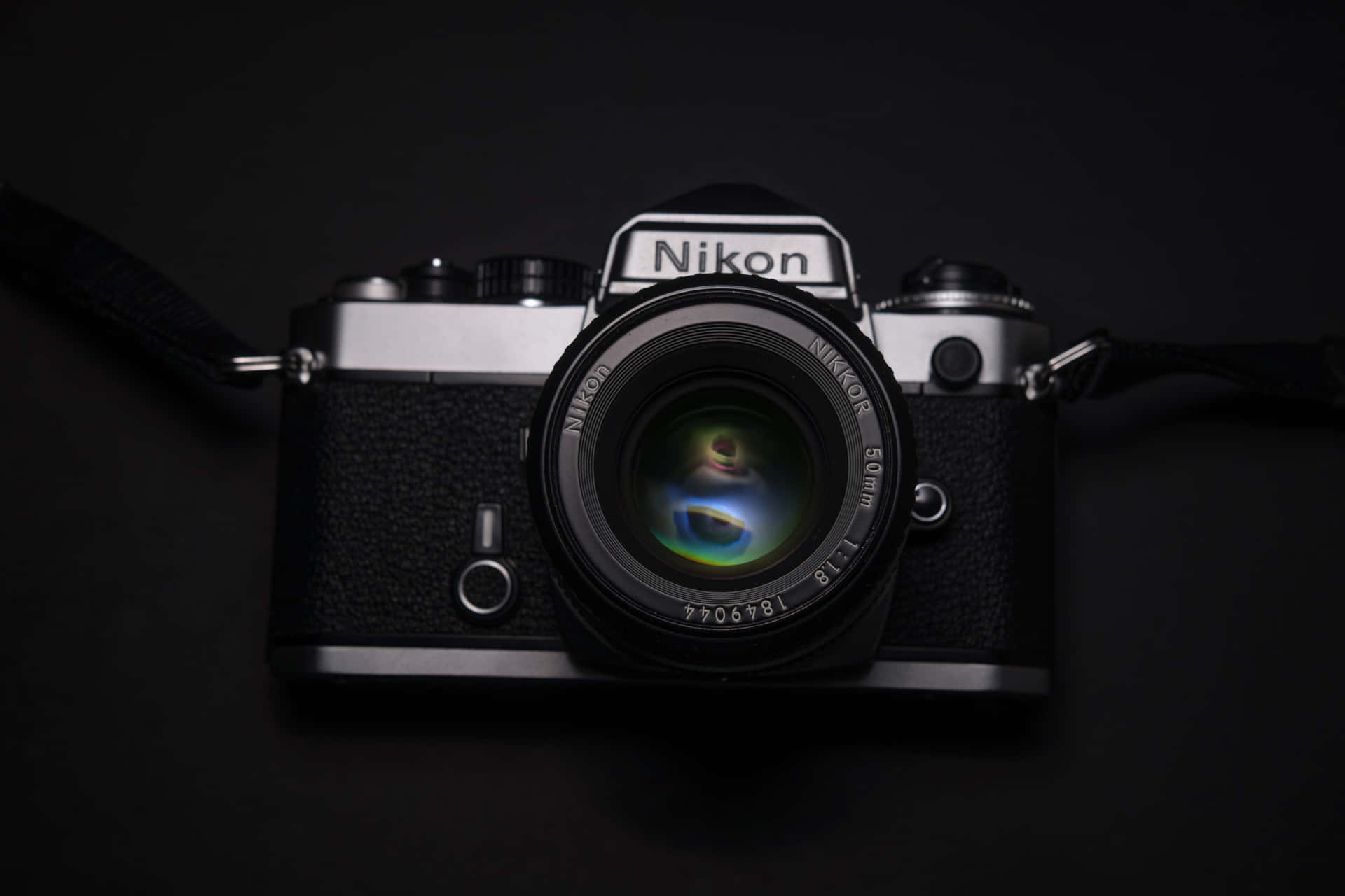Nikon F3 Dslr On Black Background