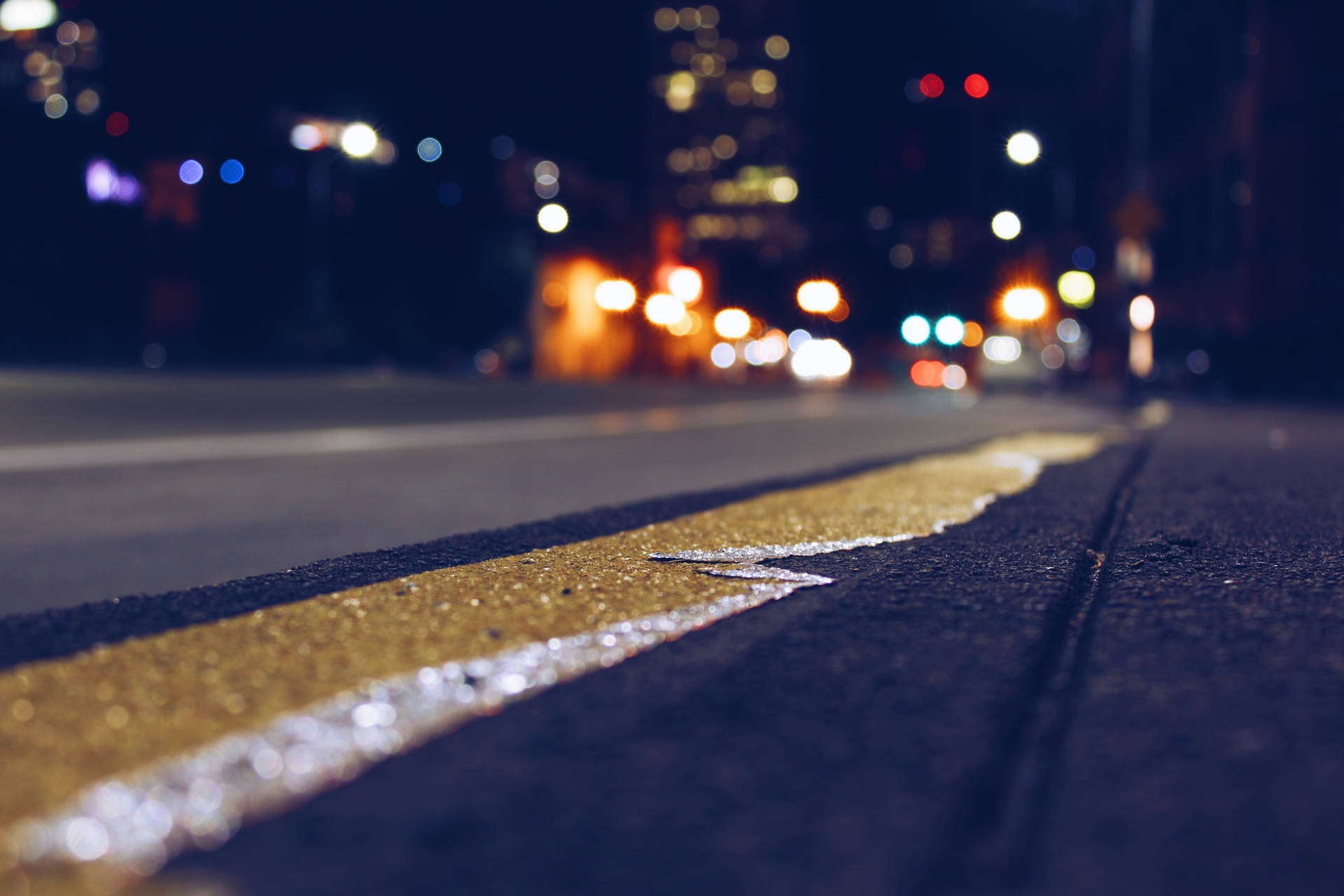 Desenfoquede Calles Y Carreteras Con Dslr. Fondo de pantalla