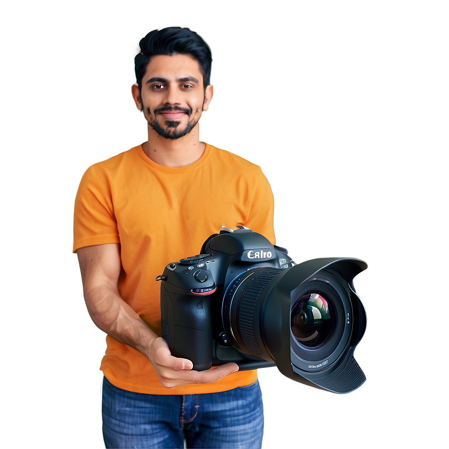 Dslr Camera In Hand Png 9 PNG