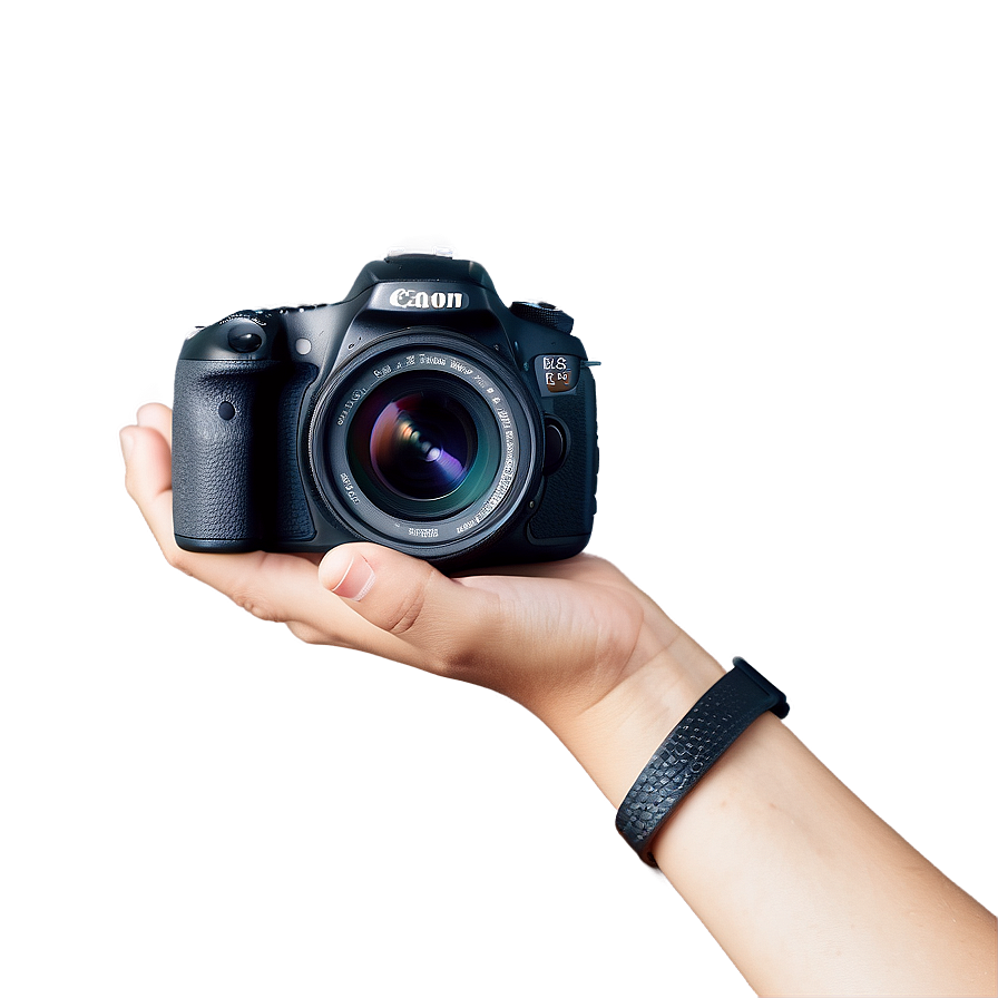 Dslr Camera In Hand Png Agt84 PNG