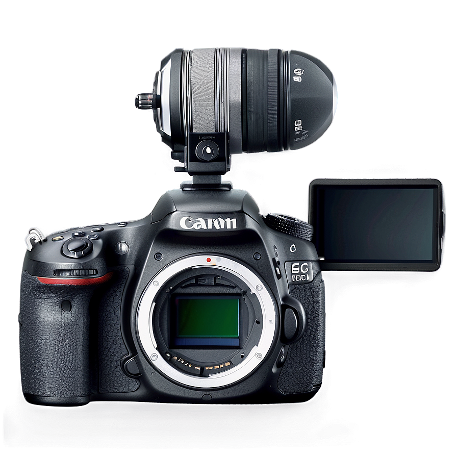 Dslr Camera With Flip Screen Png Mdn PNG