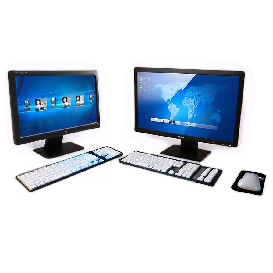 Dual Computer Screen Setup Png 41 PNG