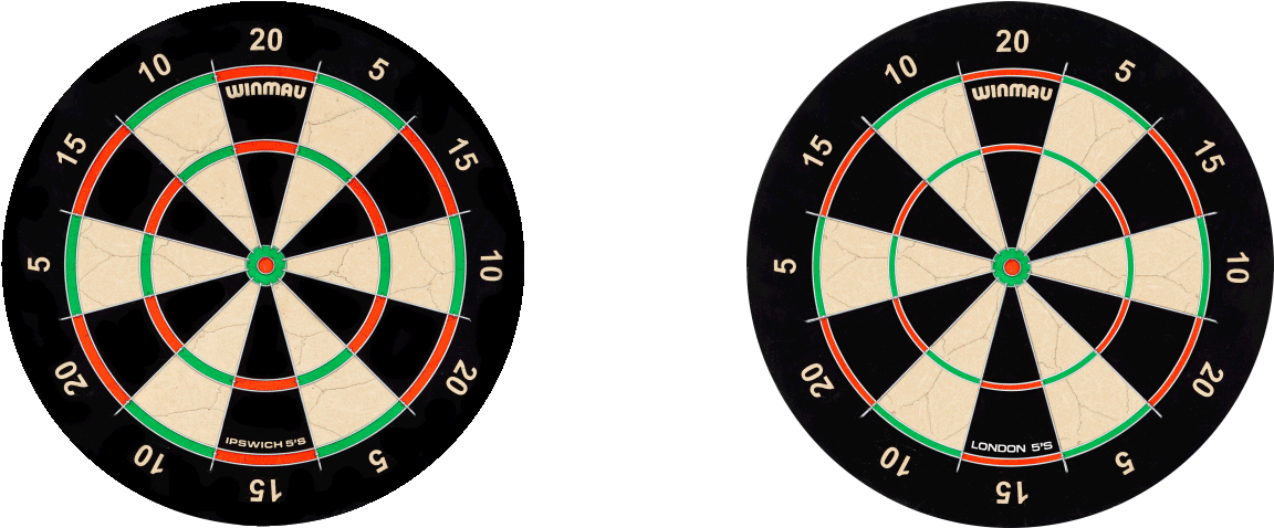 Dual Dartboards Sideby Side PNG