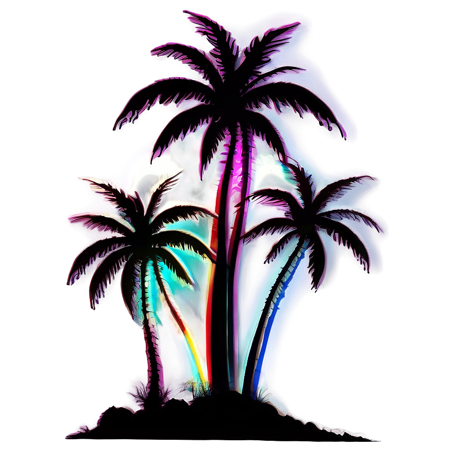 Dual Palm Tree Silhouette Png Noi72 PNG