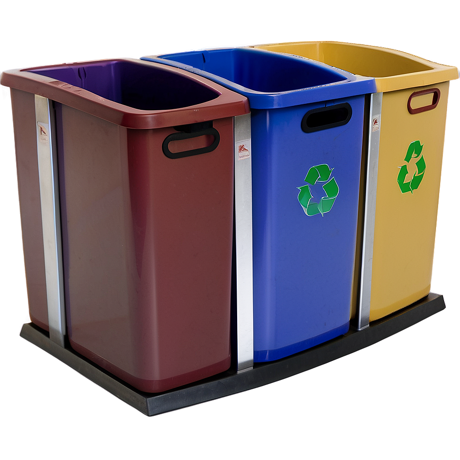 Dual Recycling Bin Two-tone Png 94 PNG