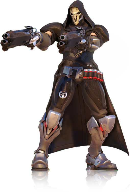 Dual Wielding Hooded Figure Game Character PNG