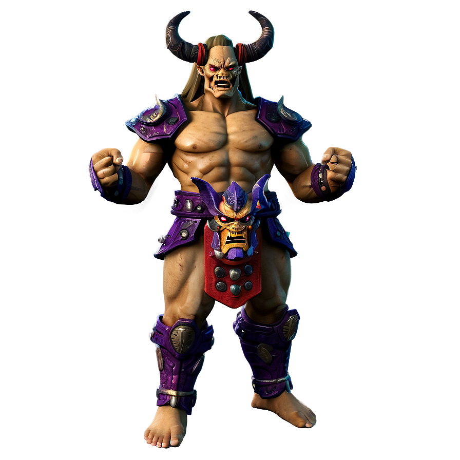 Dual-wielding Oni Warrior Png 06122024 PNG