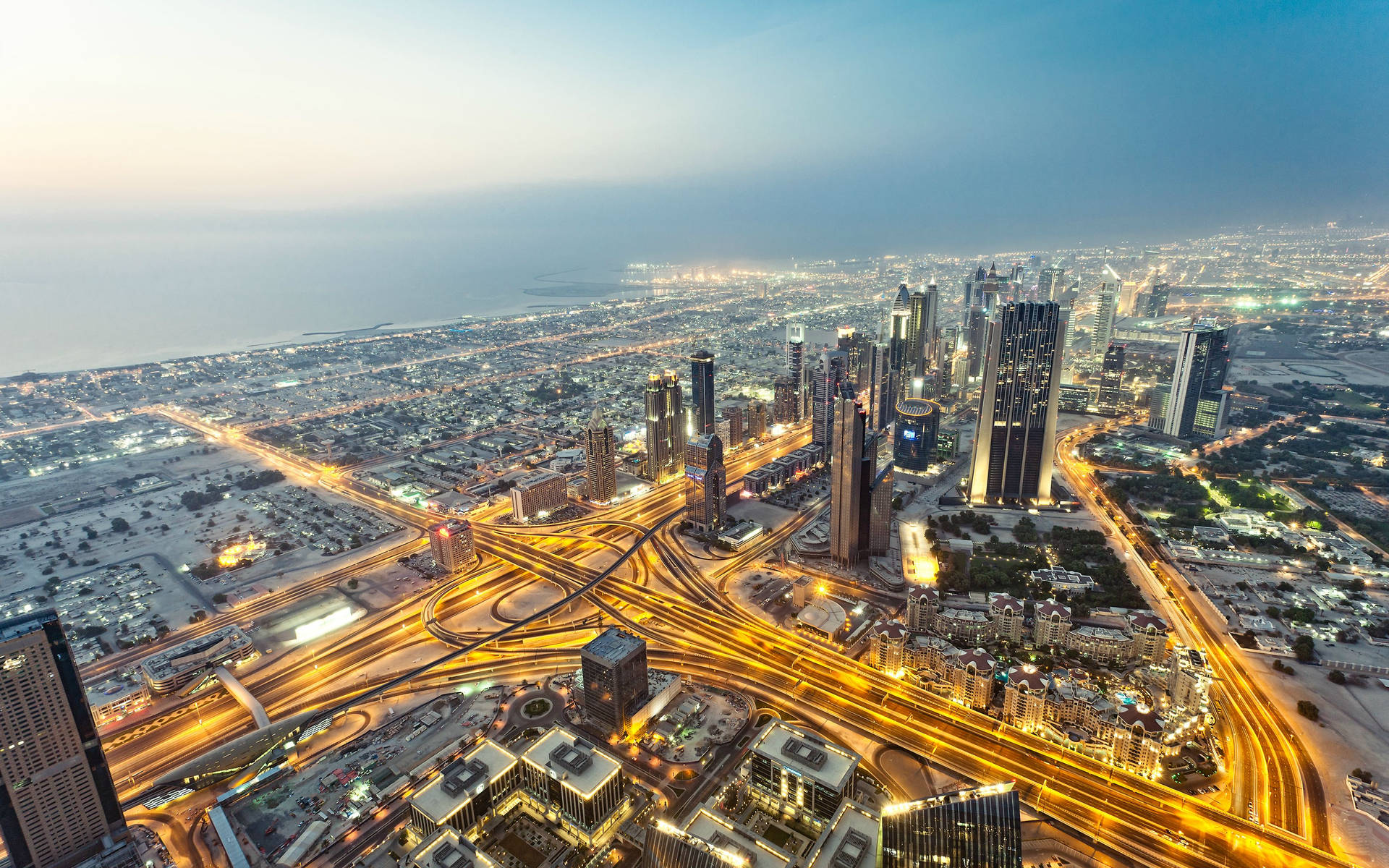 Dubái,ciudad Brillante En 4k Fondo de pantalla