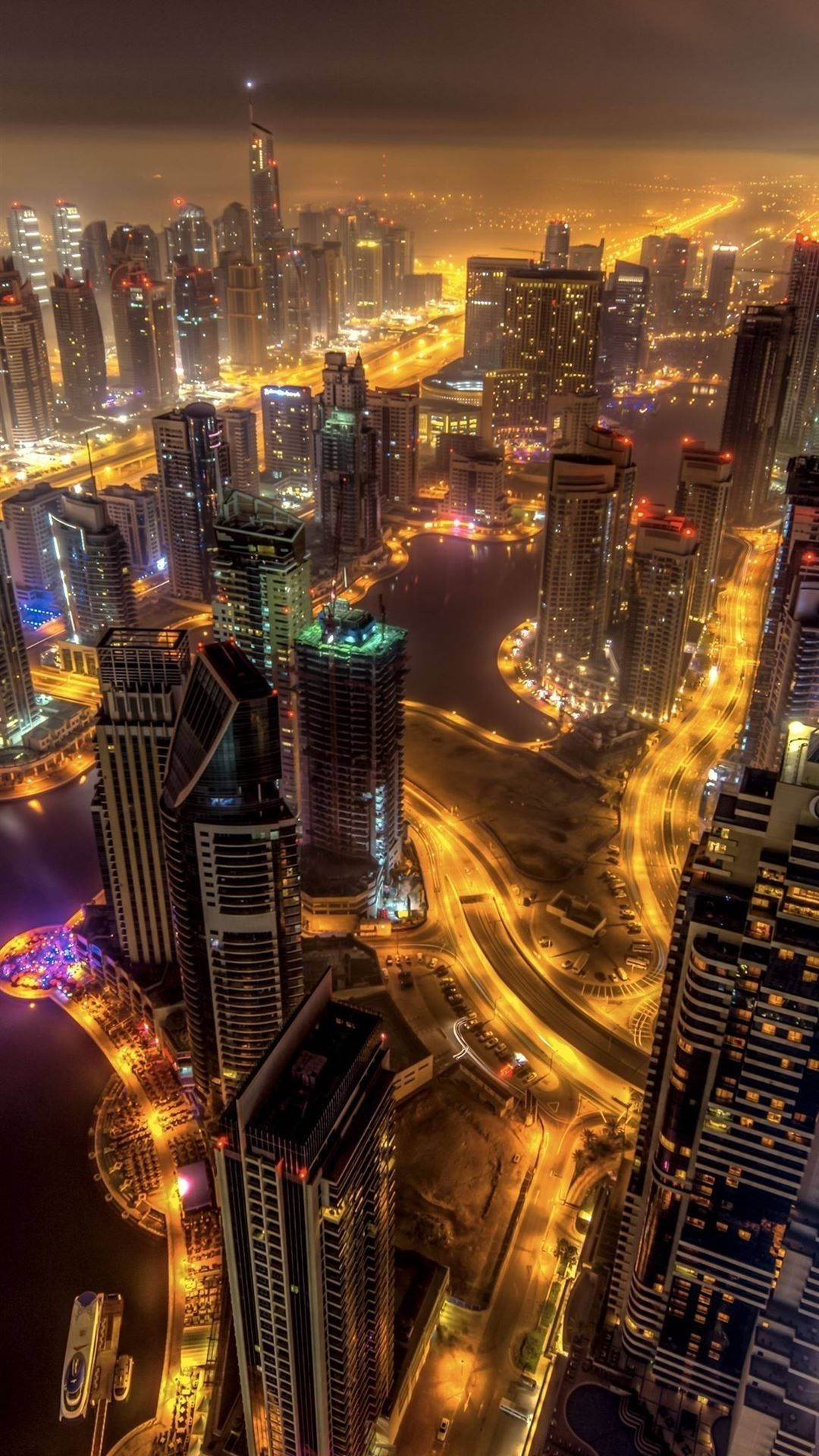 Dubai Bright City Lights