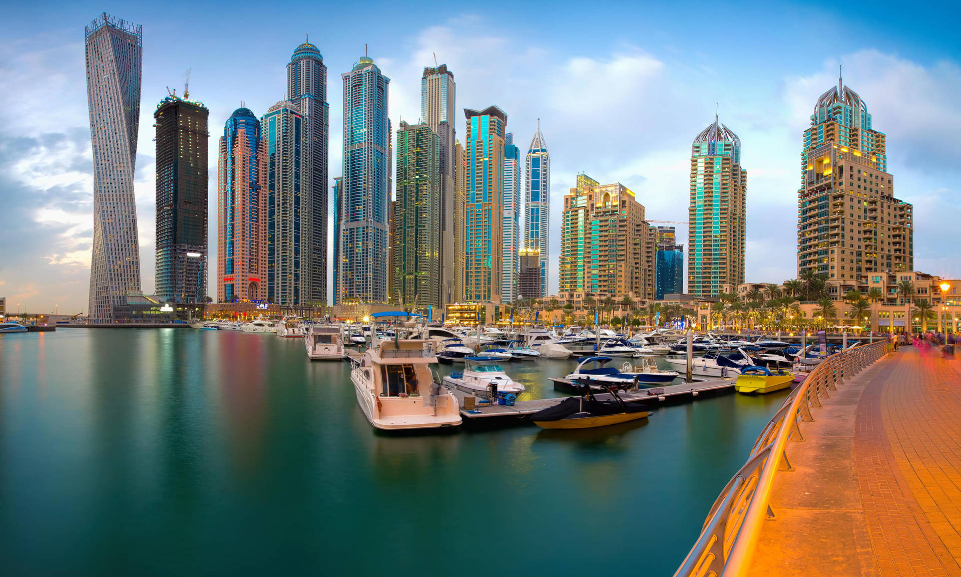 Dubai Marina Walk City View Wallpaper